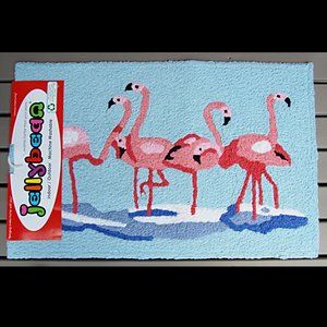 NEW Jellybean Flamingo washable mat